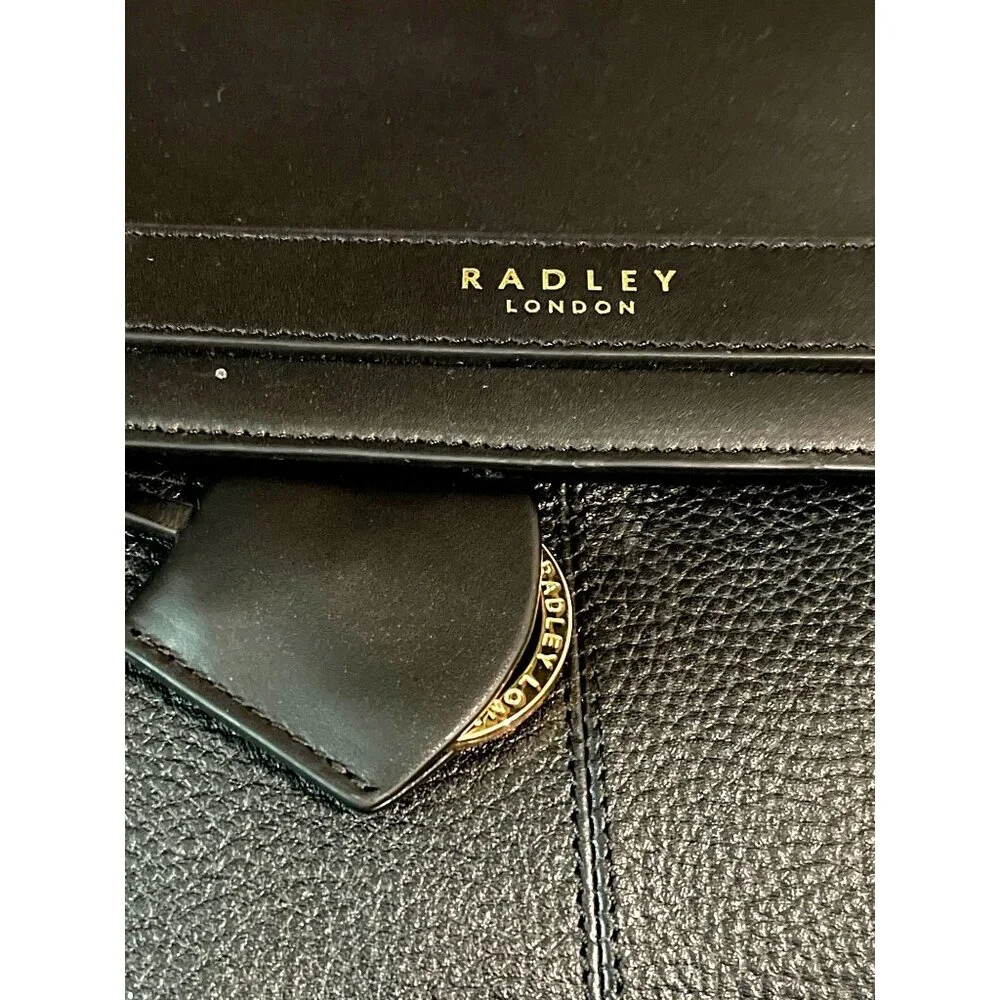 Radley London Black Ripley Road Flap Magnetic Closure Bag Purse NEW - Picture 7 of 12